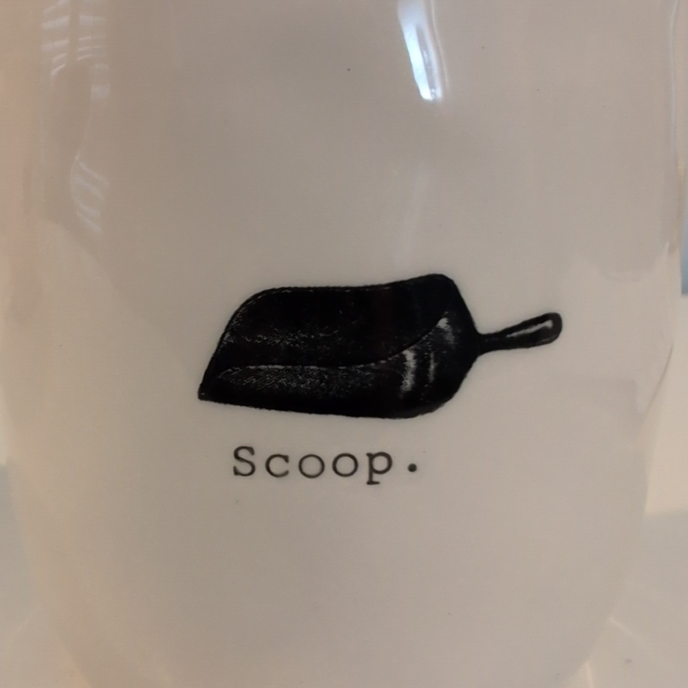 Rae Dunn "Scoop" And "Pour" Ceramic Sugar Bowl And Creamer Farmline Collection - Picture 5 of 16